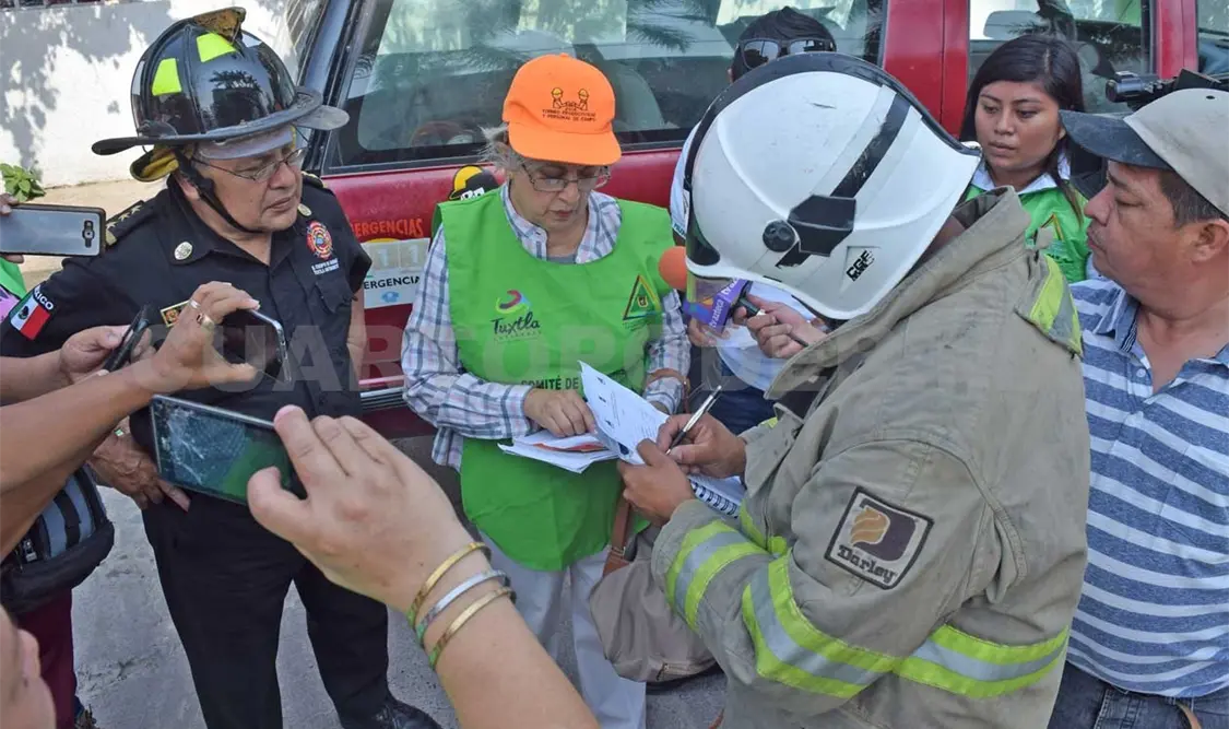 Participó el Centro Operativo de Emergencias de la Secretaria de Protección Civil Municipal. Guillermo Ramos. CP