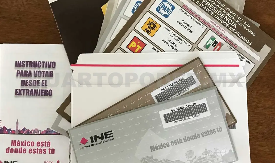 Mexicanos en el extranjero reciben paquete electoral