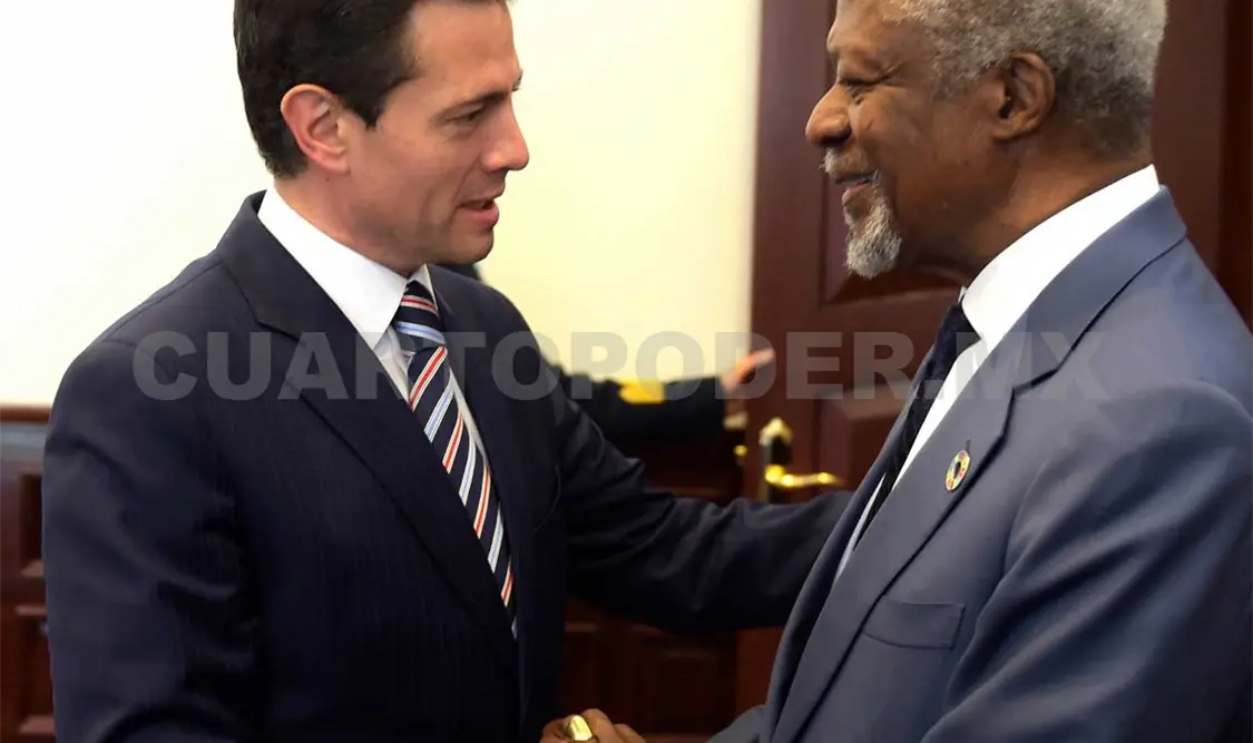 EPN destaca acompañamiento de Kofi Annan en elecciones
