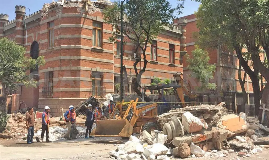 Imagen de uno de los tesoros de Puebla dañados por el sismo. Cortesía