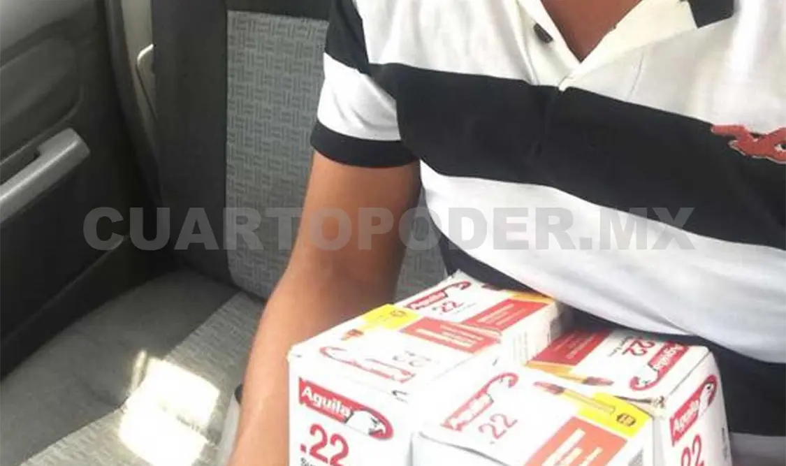 Arma y cartuchos útiles son asegurados