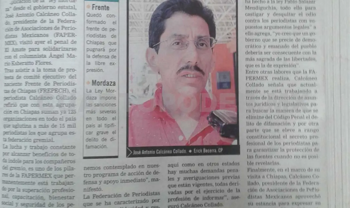 “La tragedia no ha pasado”, titular de la portada publicada el domingo 16 de febrero de 2006. CP