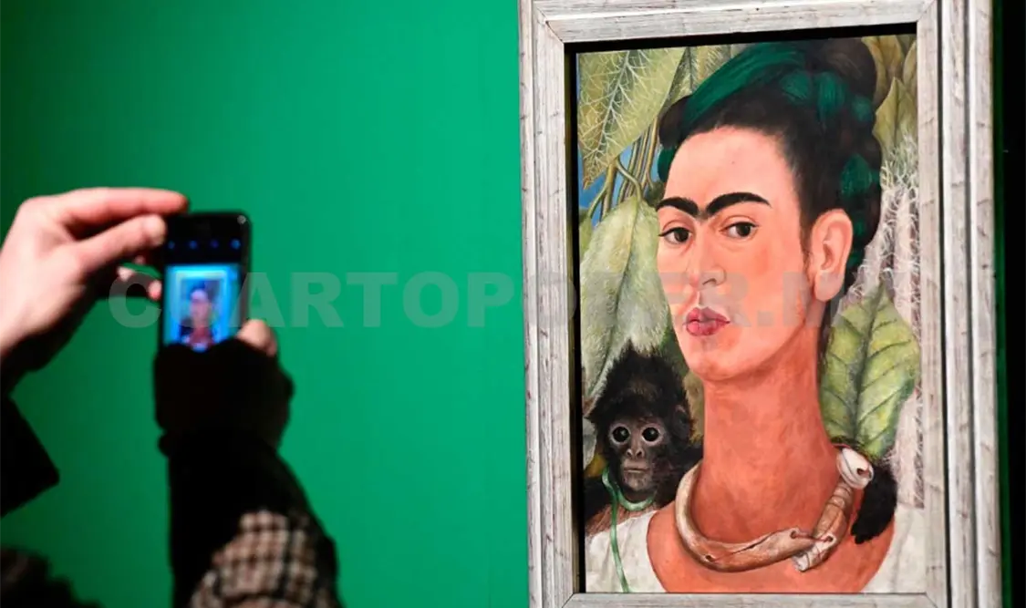 La exposición intenta que los visitantes reflexionen más allá de la imagen de Frida y observen su capacidad pictórica. Cortesía