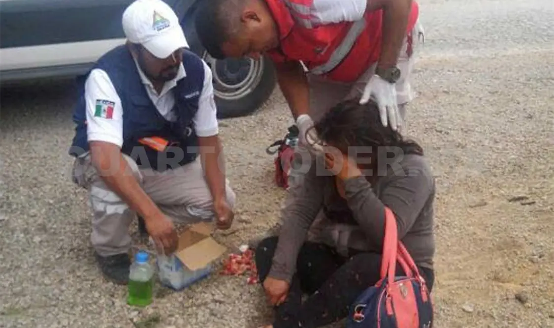 Hospitalizan a dama tras sufrir violencia intrafamiliar