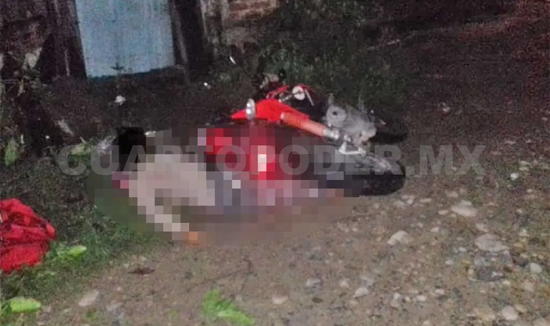 Motociclista es asesinado en Mapastepec