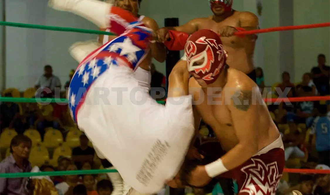 En la contienda estelar destaca la presencia de dos figuras de Tuxtla, Murcy Jr. y Turipache 2000. Cortesía