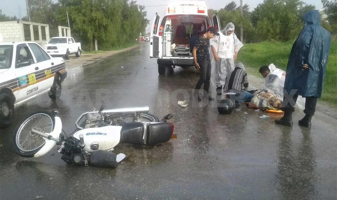 Atropellan a motociclista, el responsable logró huir