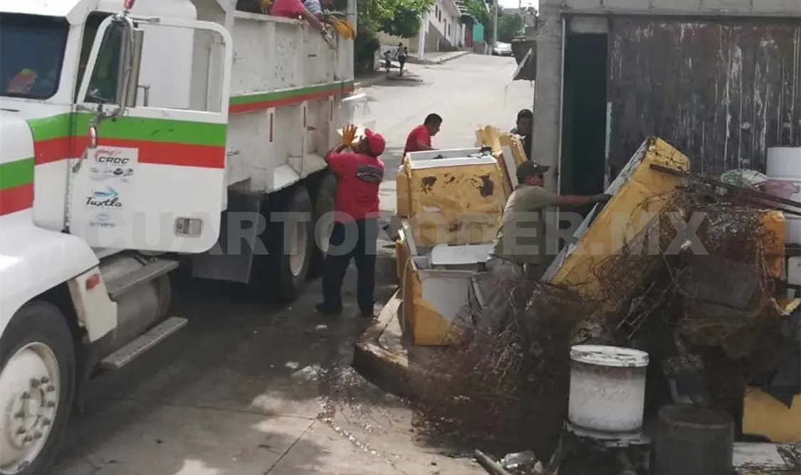 Se recolectaron más de 70 toneladas de cacharro, principalmente en la colonia Patria Nueva.