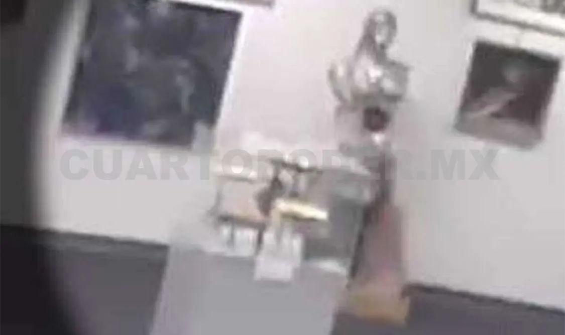 Las cámaras de seguridad del museo captaron el momento de la caída. Cortesía