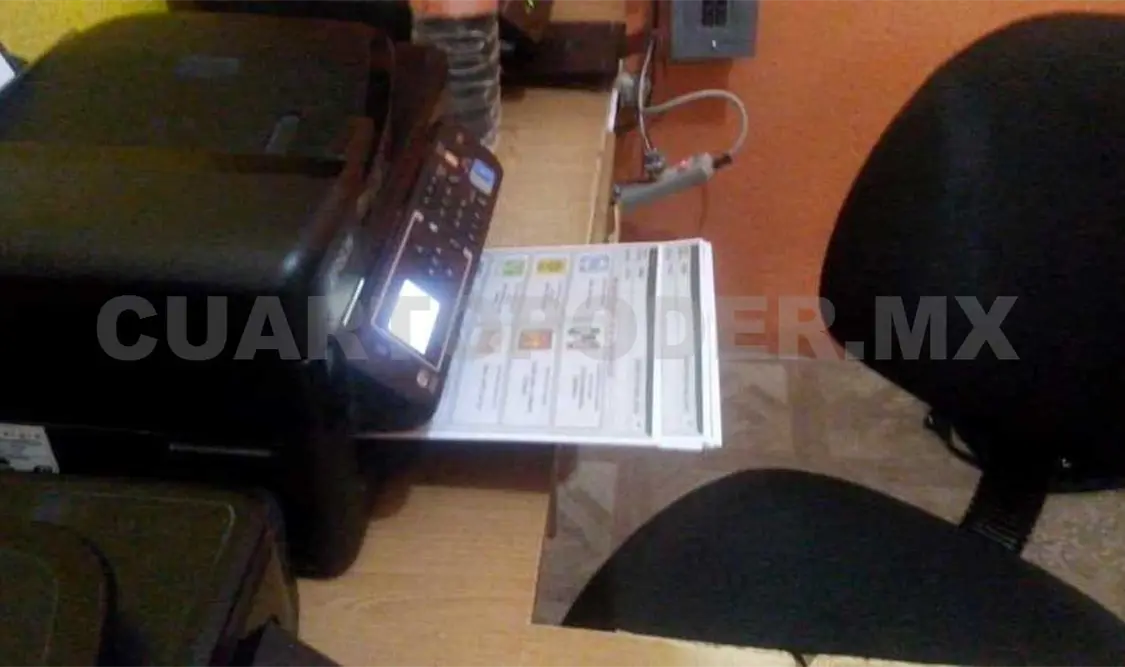Detienen a dos personas por imprimir boletas falsas