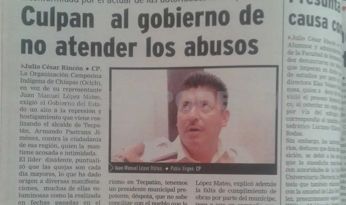 Siniestro pasado: Culpan al gobierno de no atender los abusos