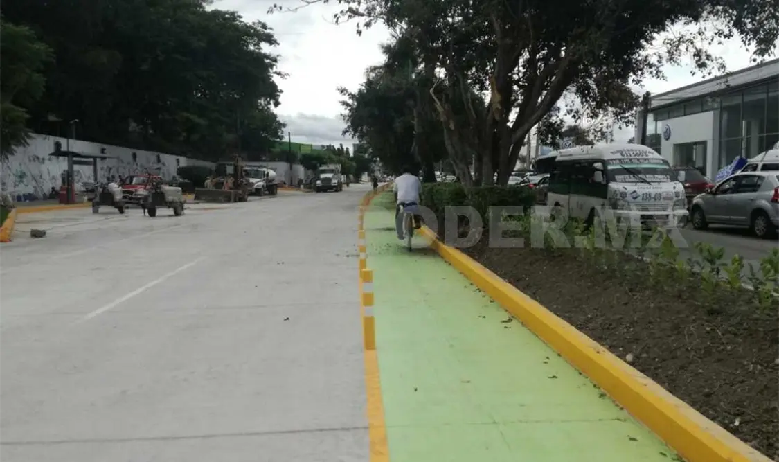 Corregirán errores en ciclovía del bulevar