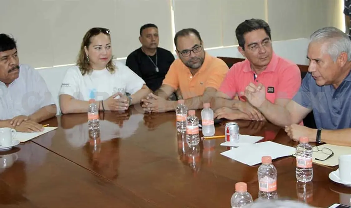 El titular de la FGE sostuvo una reunión con el presidente del Consejo Coordinador Empresarial y el vicepresidente de Canaco. CP