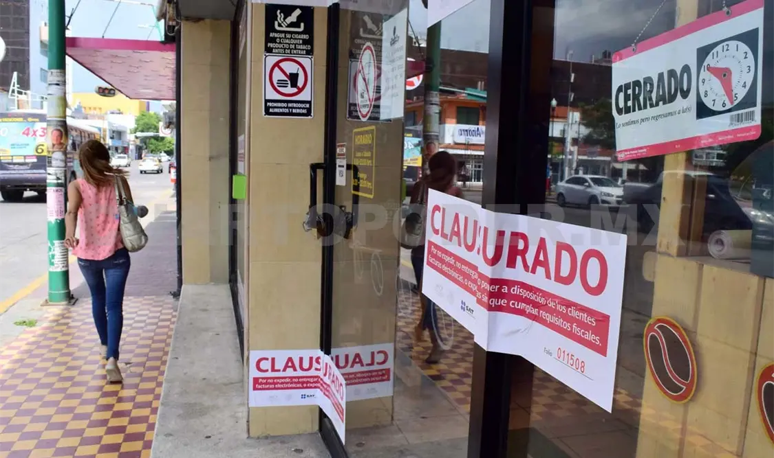 Clausuran comercios por no dar facturas electrónicas