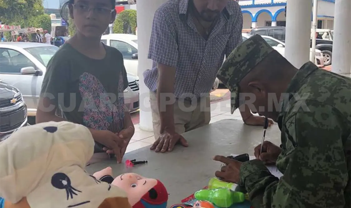 Instalan módulo para cambiar juguetes bélicos