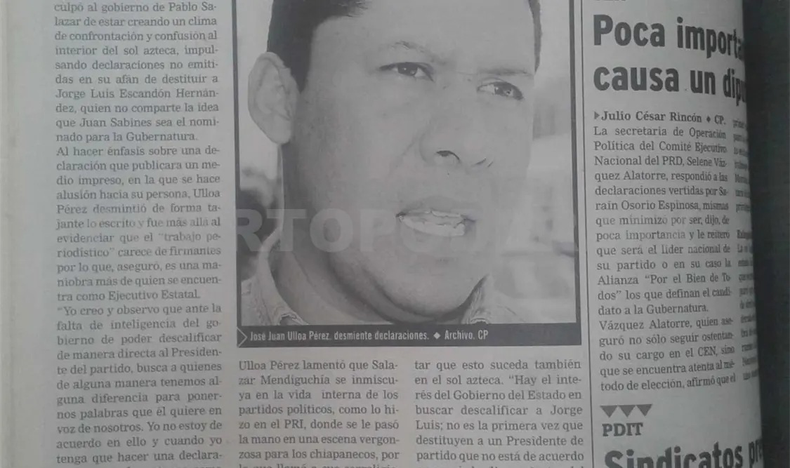 Siniestro pasado: Intenta confundir Pablo a los perredistas, acusan