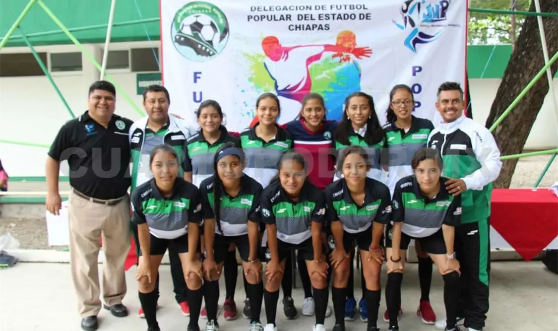 Abanderan selección Chiapas de Futbol 6X6