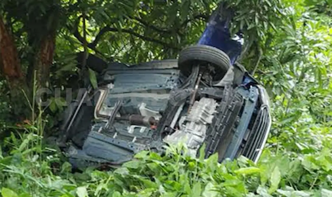 Al parecer fue el exceso de velocidad lo que provocó el accidente en el tramo Escuintla-Mapastepc. Rafael Victorio / CP