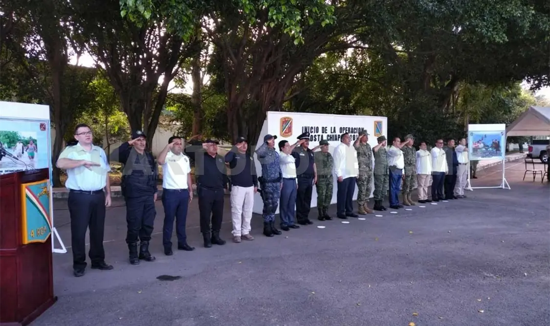 Despliegan operativo de seguridad Costa Chiapas 2018