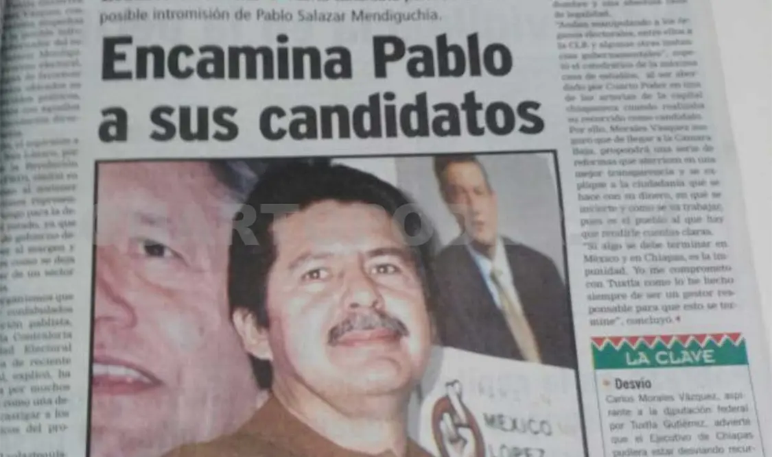 Carlos Morales Vázquez, consideró que existen sospechas de la posible intromisión de Pablo Salazar en el proceso electoral. CP