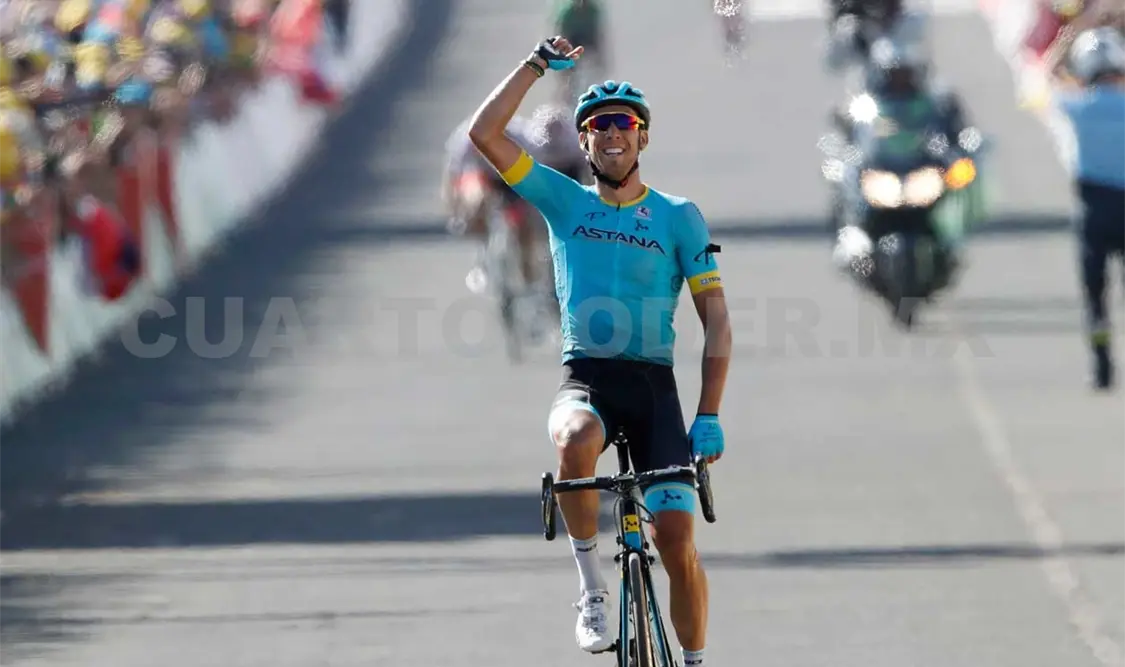 Fraile tuvo un día para el recuerdo, luego de conseguir la victoria en el decimocuarto trayecto del Tour. AP