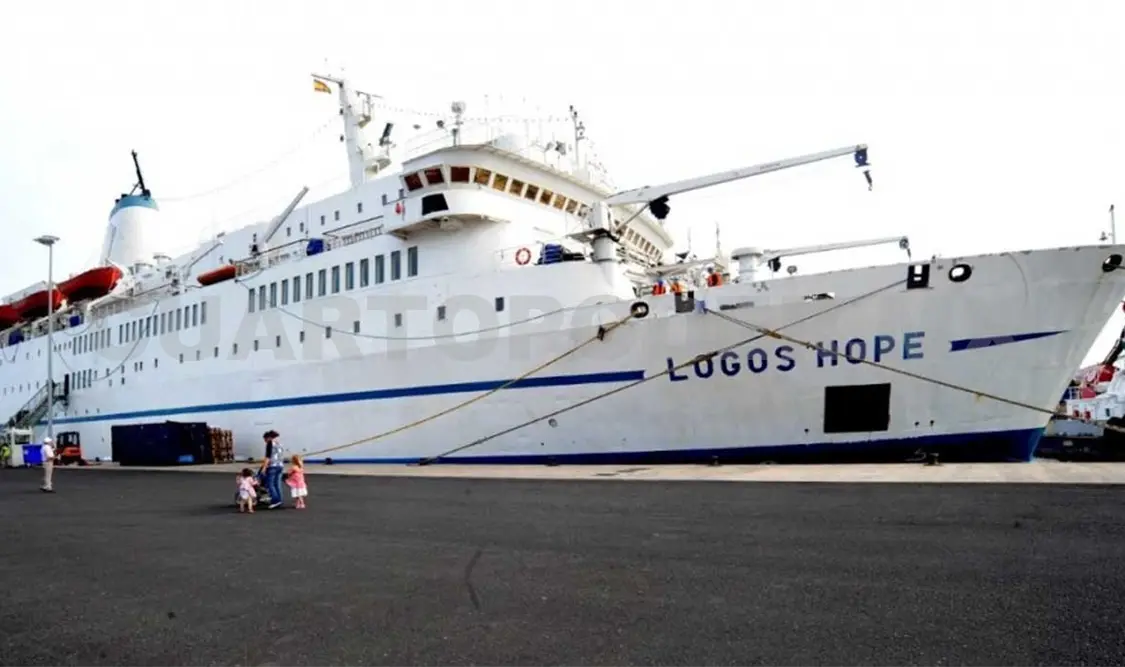 Esta es la última parada del barco que lleva libros en su interior. Cortesía
