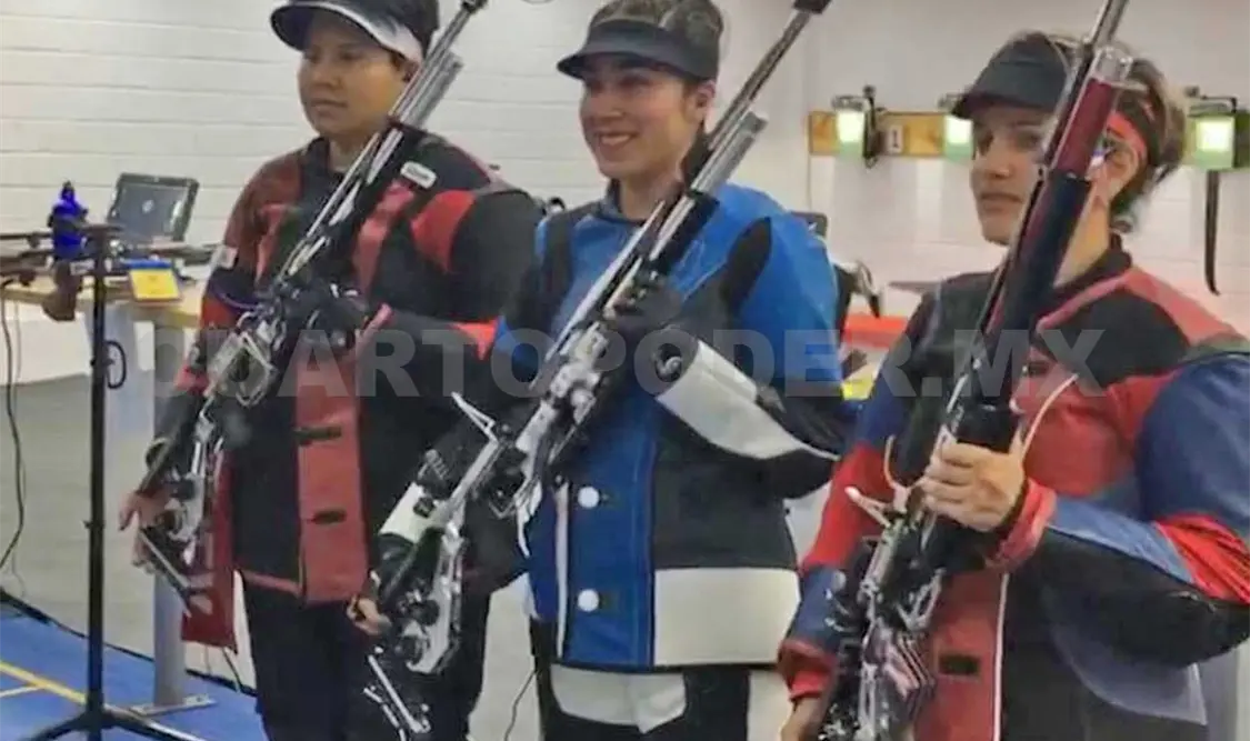 Mexicanas ganan plata en tiro con rifle