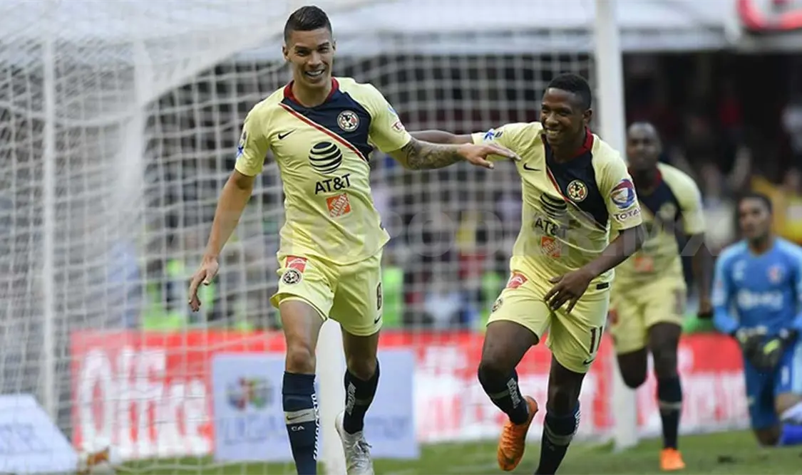 Guido Rodríguez y Mateus Uribe marcaron para el triunfo de América. Agencias
