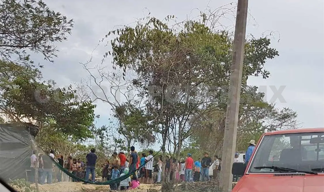 Aspecto de la zona invadida en Berriozábal. CP