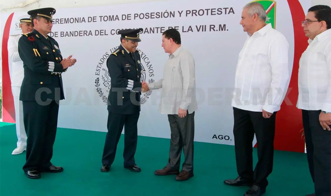 Reciben a Comandante de VII Región Militar