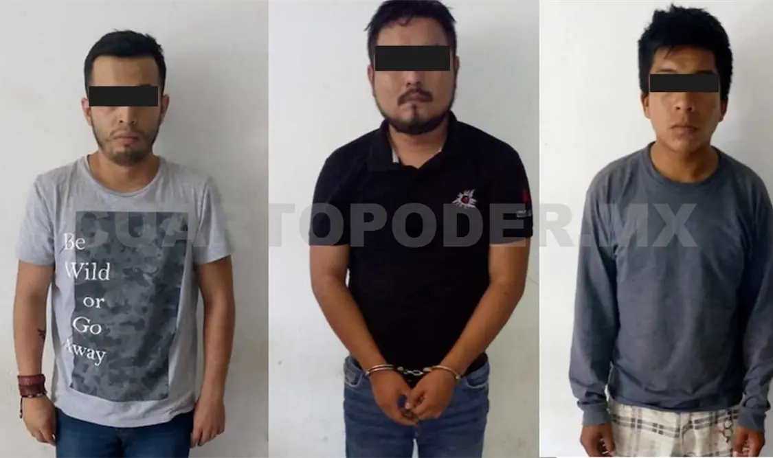 Tres presuntos asaltantes son detenidos por la policía