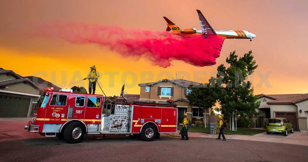 Incontenible incendio Holy; hay miles de evacuados