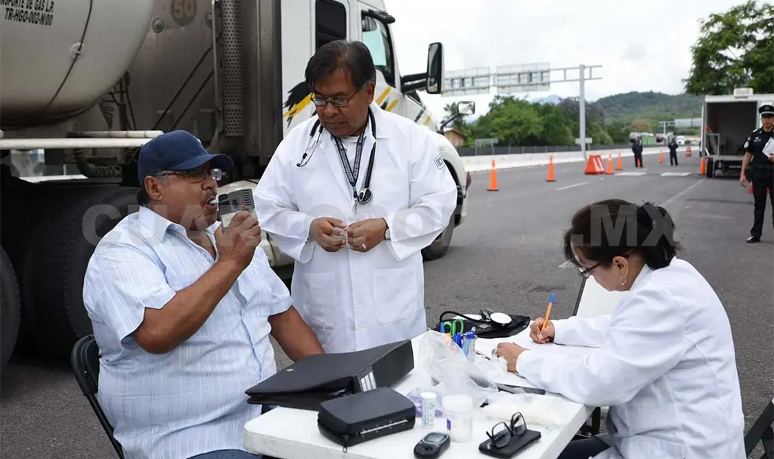 Cinco por ciento de choferes no pasaron examen médico