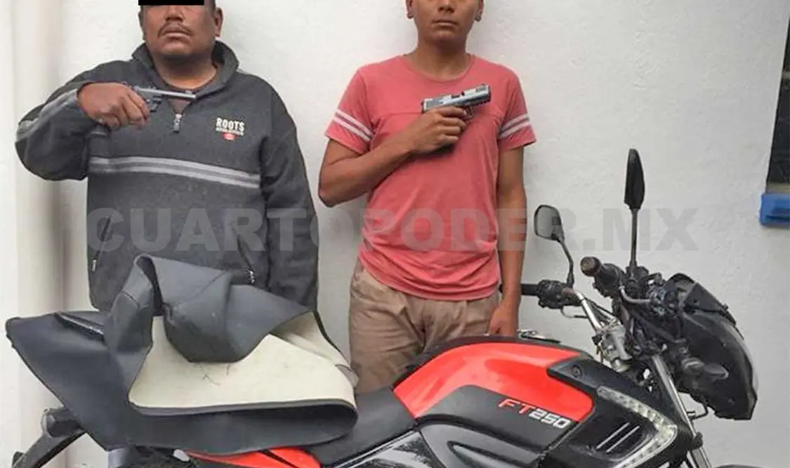 Atrapan en flagrancia a dos peligrosos asaltantes