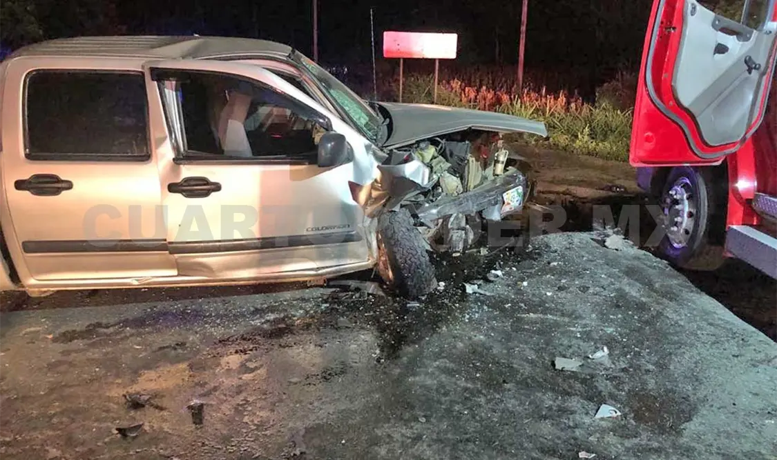 Nueve lesionados en aparatoso accidente