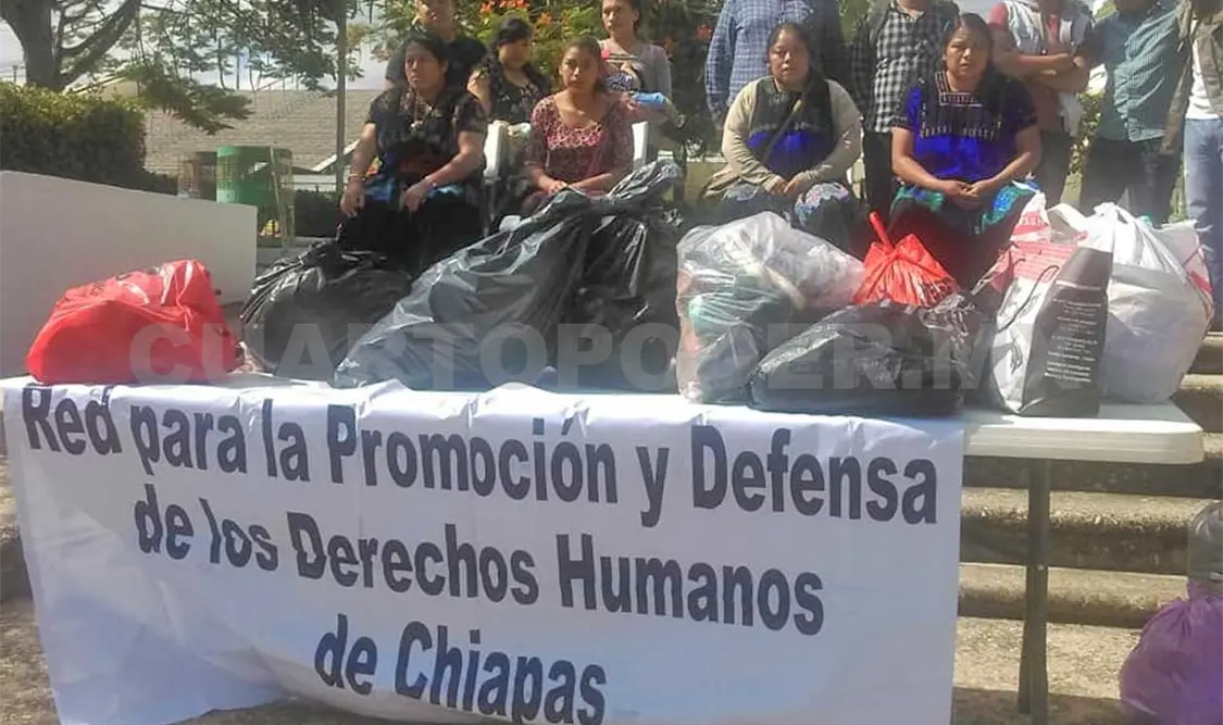 Desplazados necesitan ayuda en Chiapas. CP