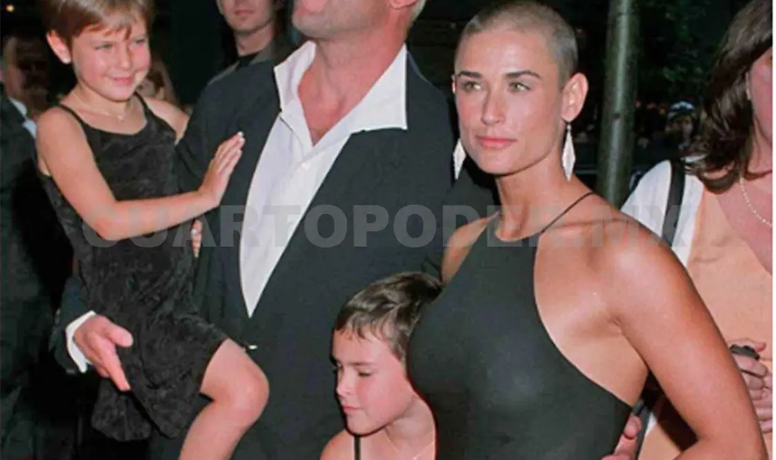 Bruce y Moore, juntos para celebrar a su hija