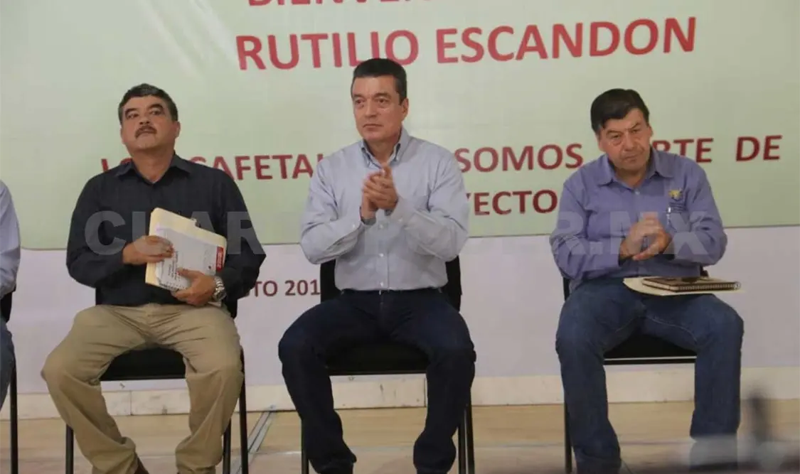 Rutilio impulsará productividad del sector cafetalero