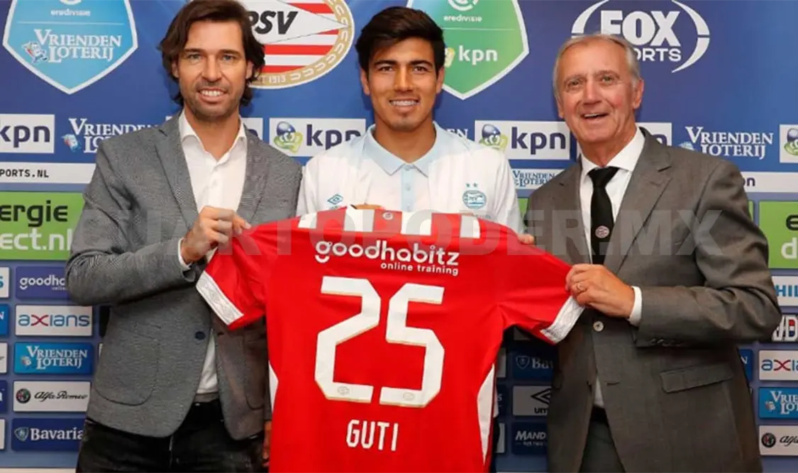 PSV presenta a Gutiérrez como su nuevo jugador