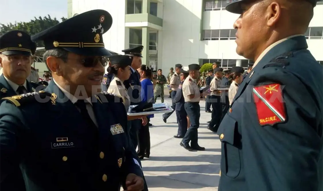 El General Carlos Ramón Carrillo del Villar encabezó la imposición de ascensos de 21 militares. Ezequiel Gómez / CP
