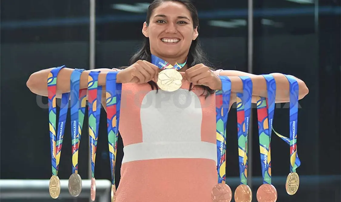 La “Dama de Hierro” de la Natación mexicana atesora más la presea de plata de los 50 metros de nado libre. Agencias