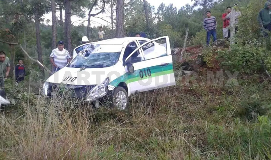 Con golpes en diferentes partes del cuerpo resultó el taxista tras sufrir el percance. Flor Cordero / CP