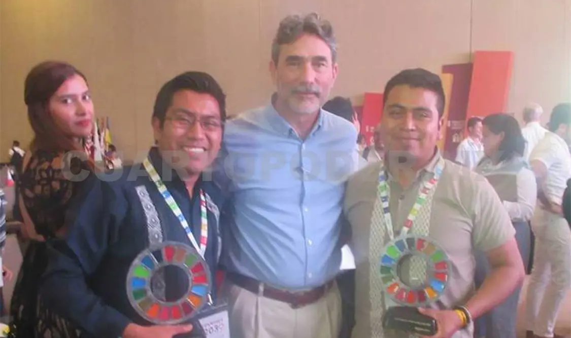 Los dos jóvenes sancristobalenses participaron en el primer Encuentro Internacional de Jóvenes “Innovación para la Transformación”. Manuel Martínez / CP