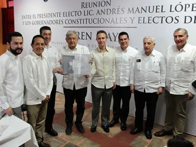 Respaldan gobernadores del sur el proyecto del Tren Maya