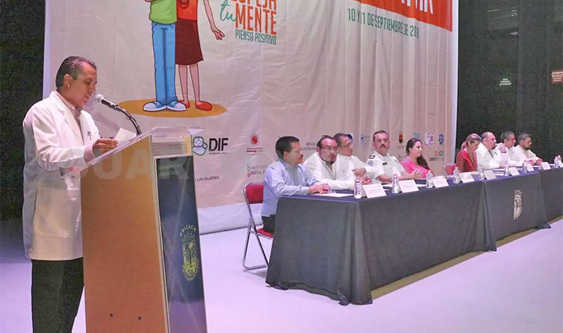 En el Foro para la Prevención del Suicidio “Trágame tierra, quiero vivir”, estuvo dirigido a estudiantes de nivel medio superior y superior. CP