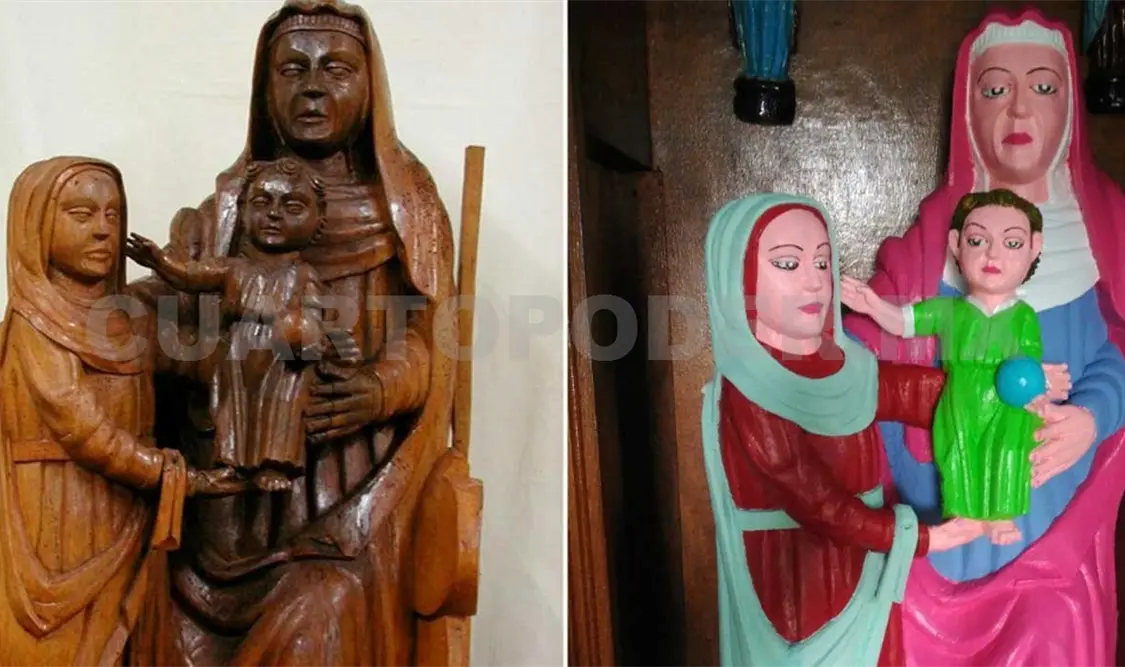 El lamentable hecho ocurrió en España cuando una persona intentaba restaurar una imagen religiosa. Cortesía