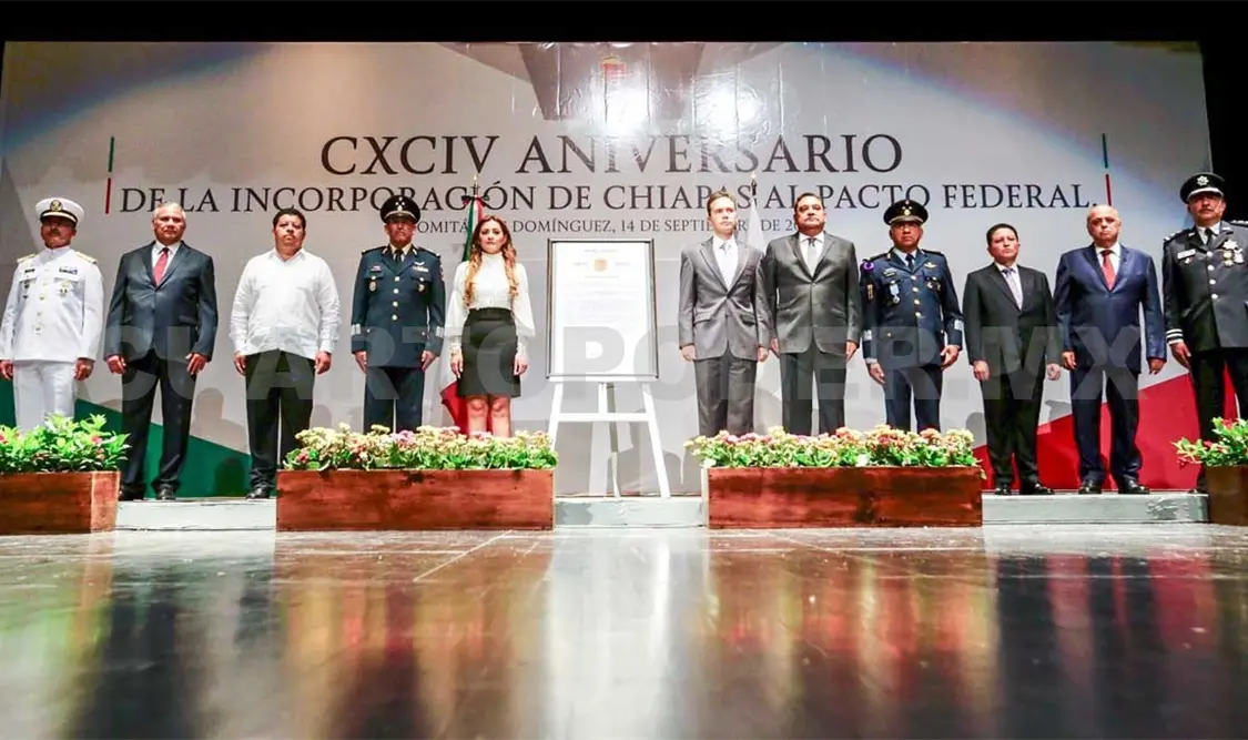 Encabeza MVC aniversario de la Federación de Chiapas
