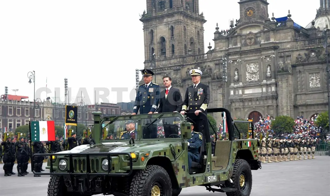 Concluye sin novedad desfile de Fuerzas Armadas