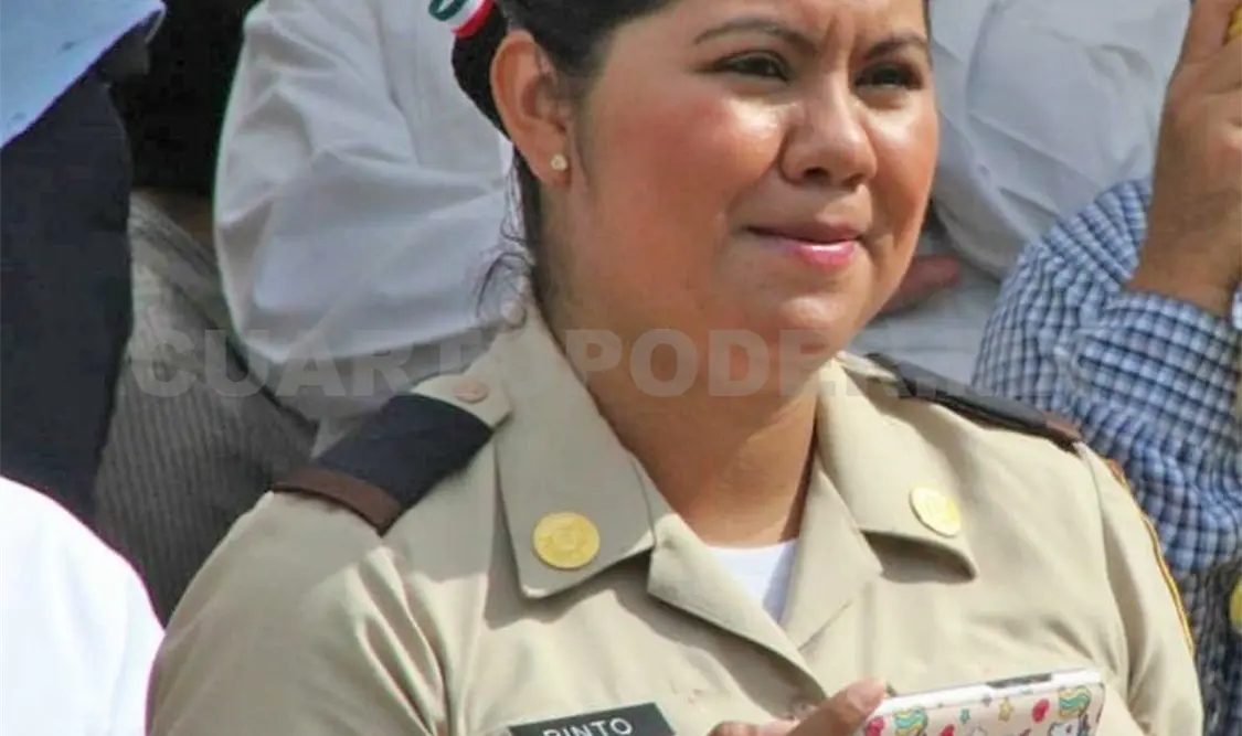 Pamela, vocera de la VII Región Militar