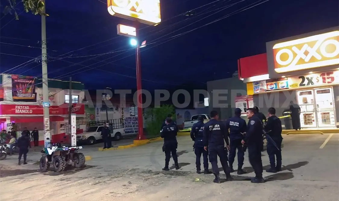Por balacera, policías capturan a cuatro